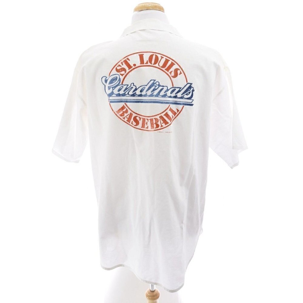 Vintage 1988 Mens St Louis Cardinals Baseball Shirt Logo 7 Single Stitch Sz XL